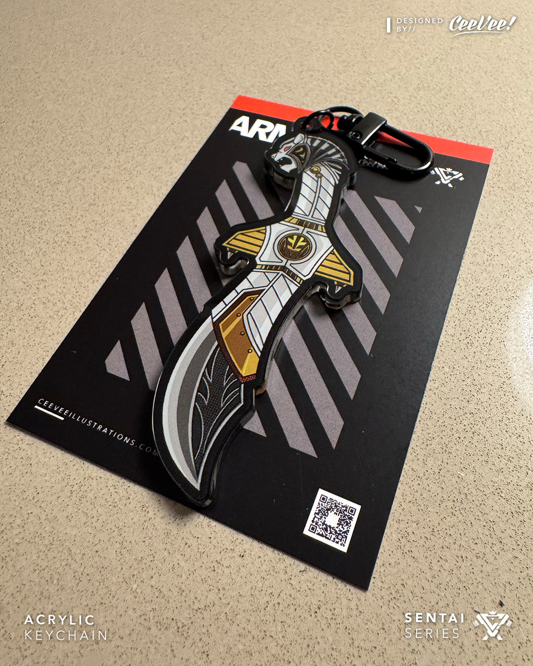 Byakkoshinken - Acrylic Keychain Charm