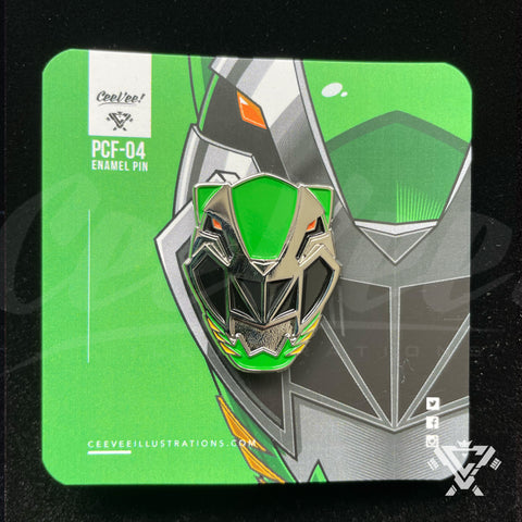 PCF-04 Cosmic Green Ranger - Collectible Enamel Pin