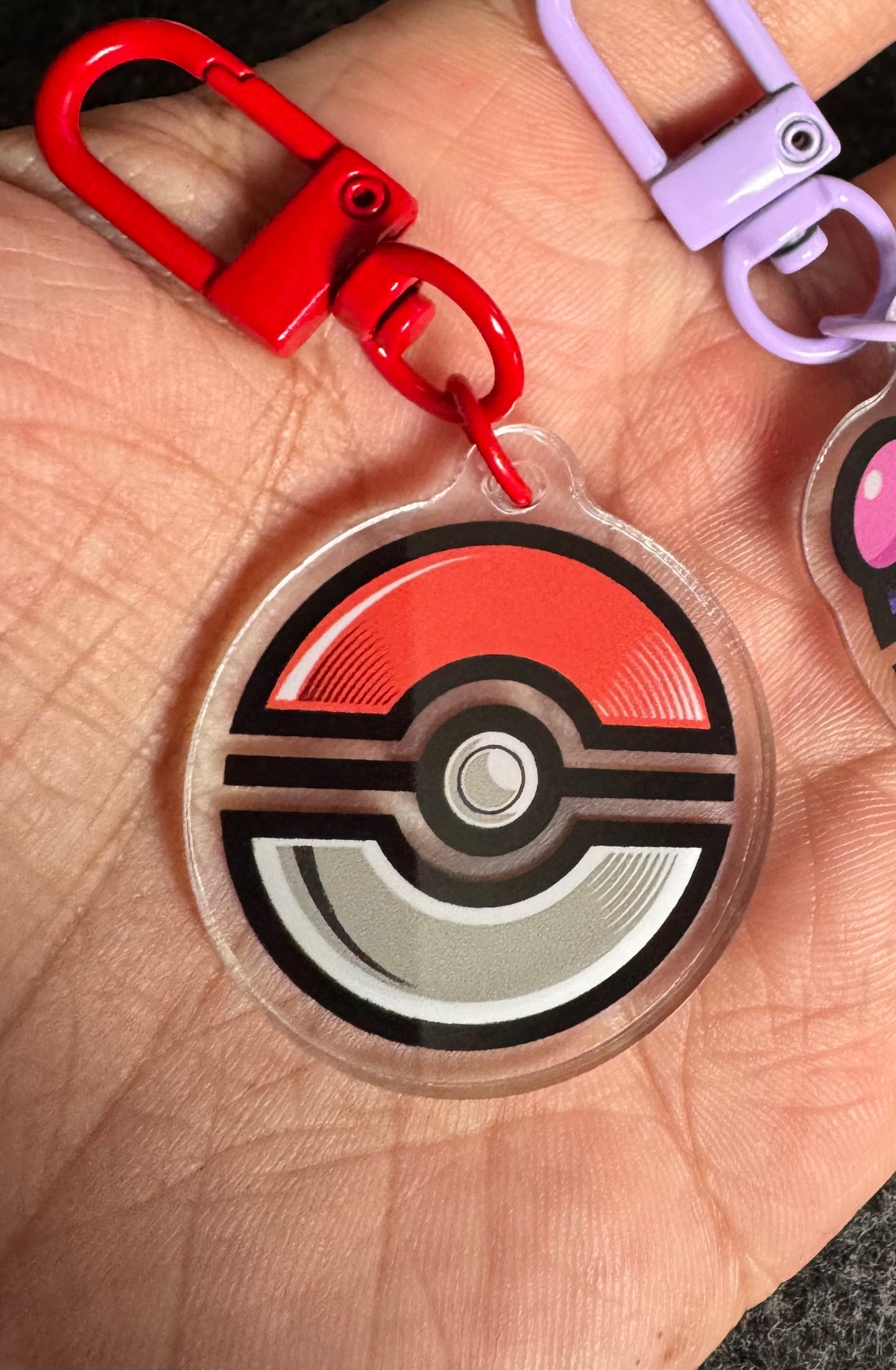Pokeball - Acrylic Keychain Charm
