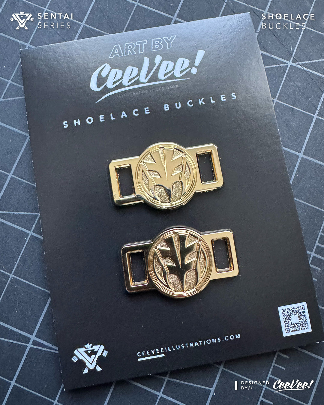 Kibaranger Insignia (Gold ver.) - Shoelace Buckle Accessory