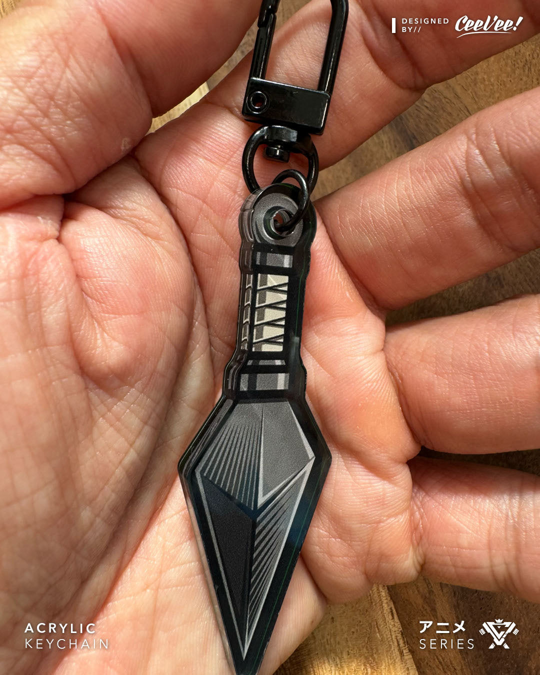 Kunai - Acrylic Keychain Charm