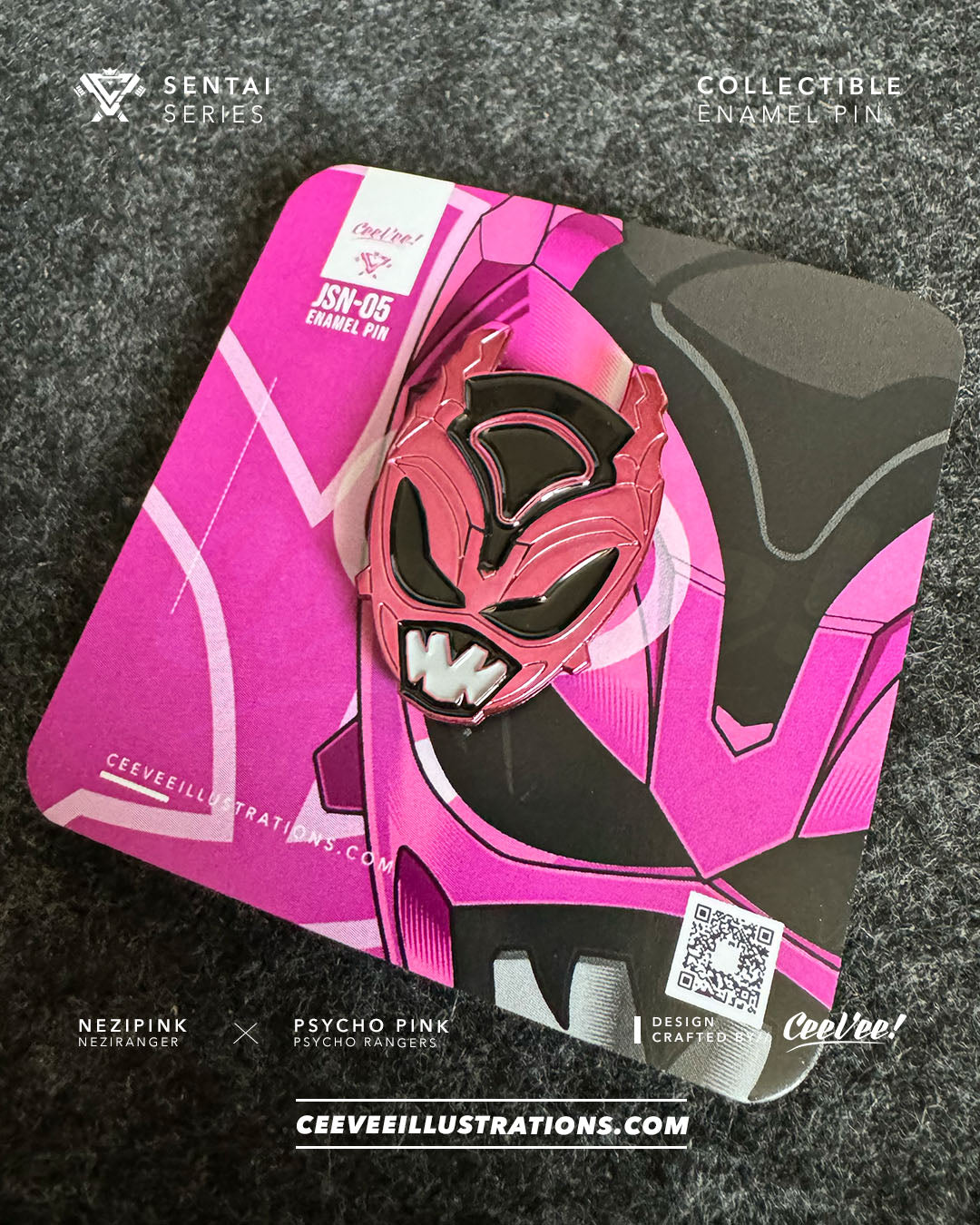 JSN-05 NeziPink - Collectible Enamel Pin