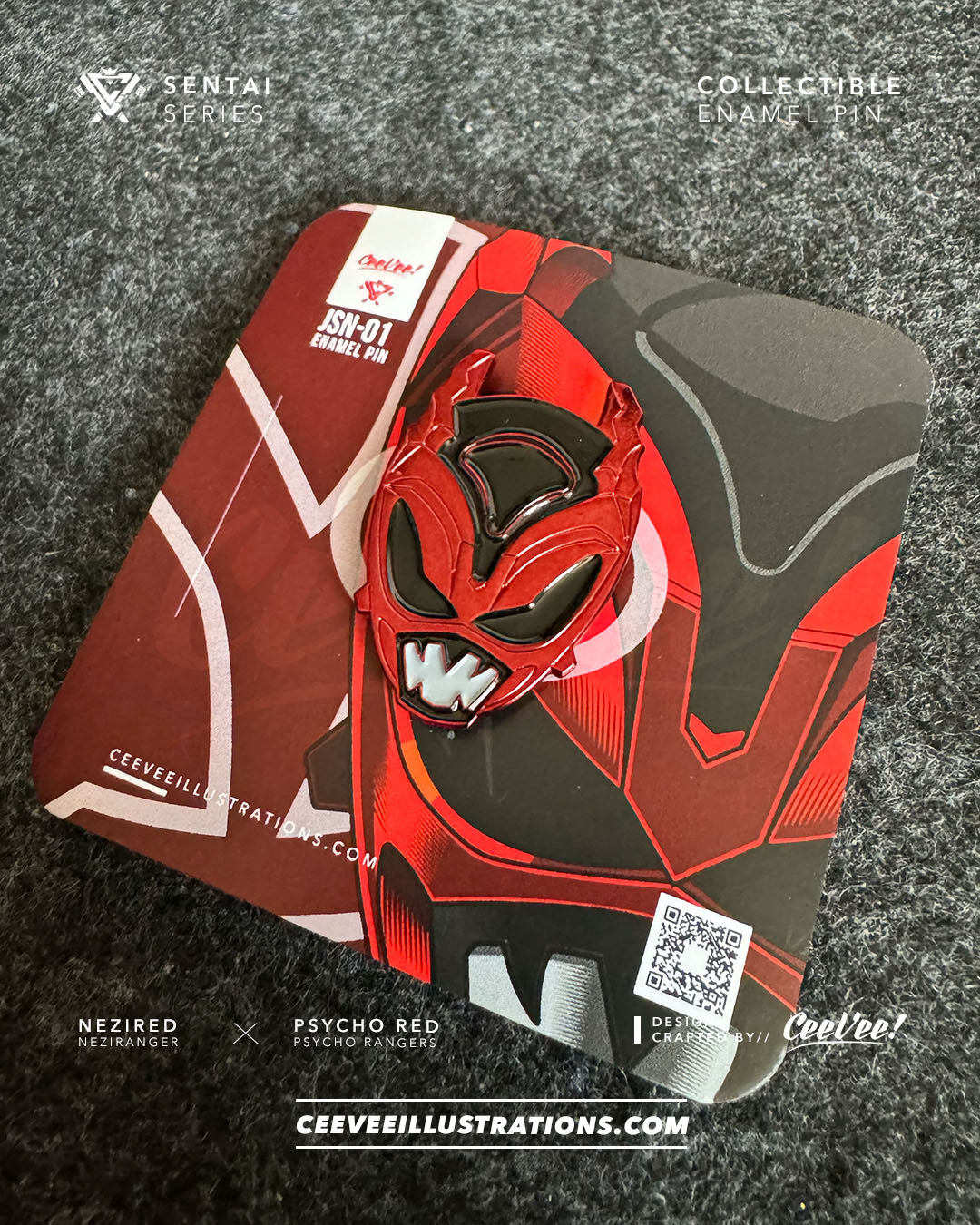 JSN-01 NeziRed - Collectible Enamel Pin
