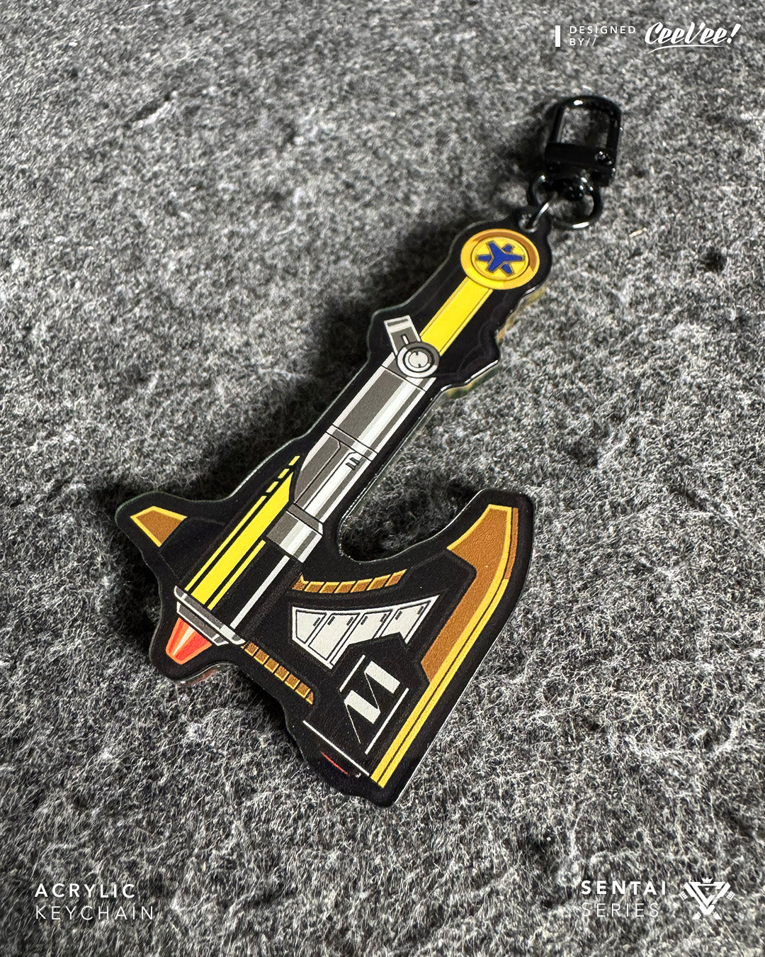 Titanium Laser - Acrylic Keychain Charm