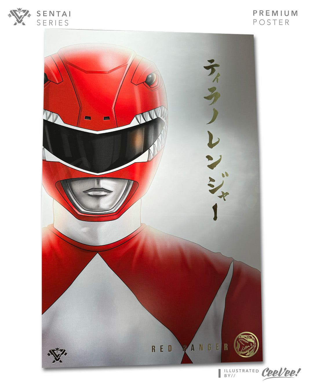 Tyrannoranger Premium Foil Poster - 11" x 17"