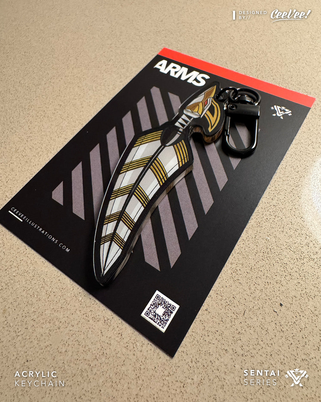 Wing Pentact - Acrylic Keychain Charm