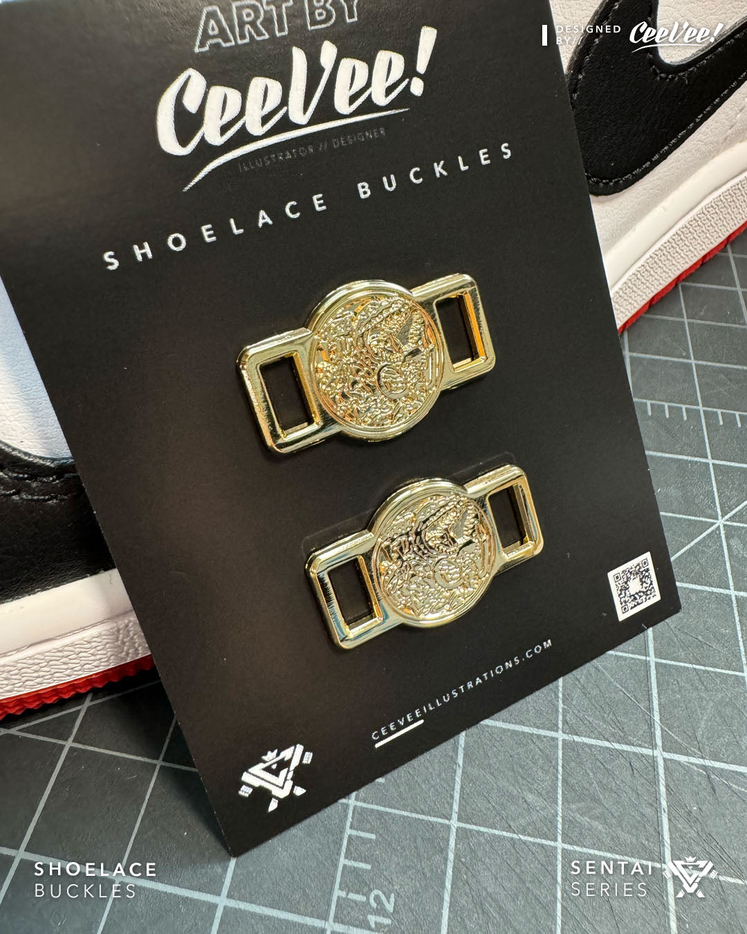 Zyusquad Insignia (Gold ver.) - Shoelace Buckle Accessory