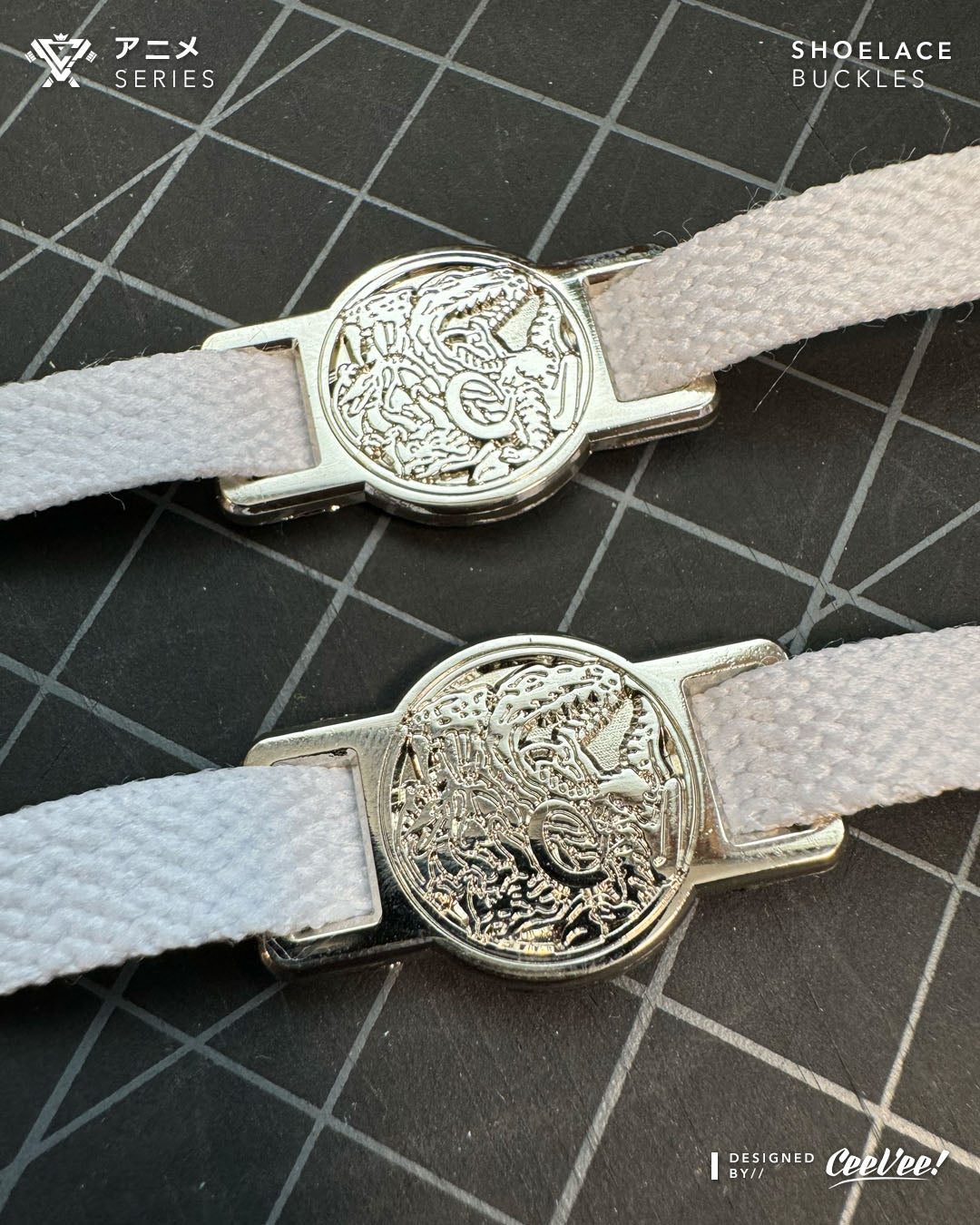 Zyusquad Insignia (Silver ver.) - Shoelace Buckle Accessory