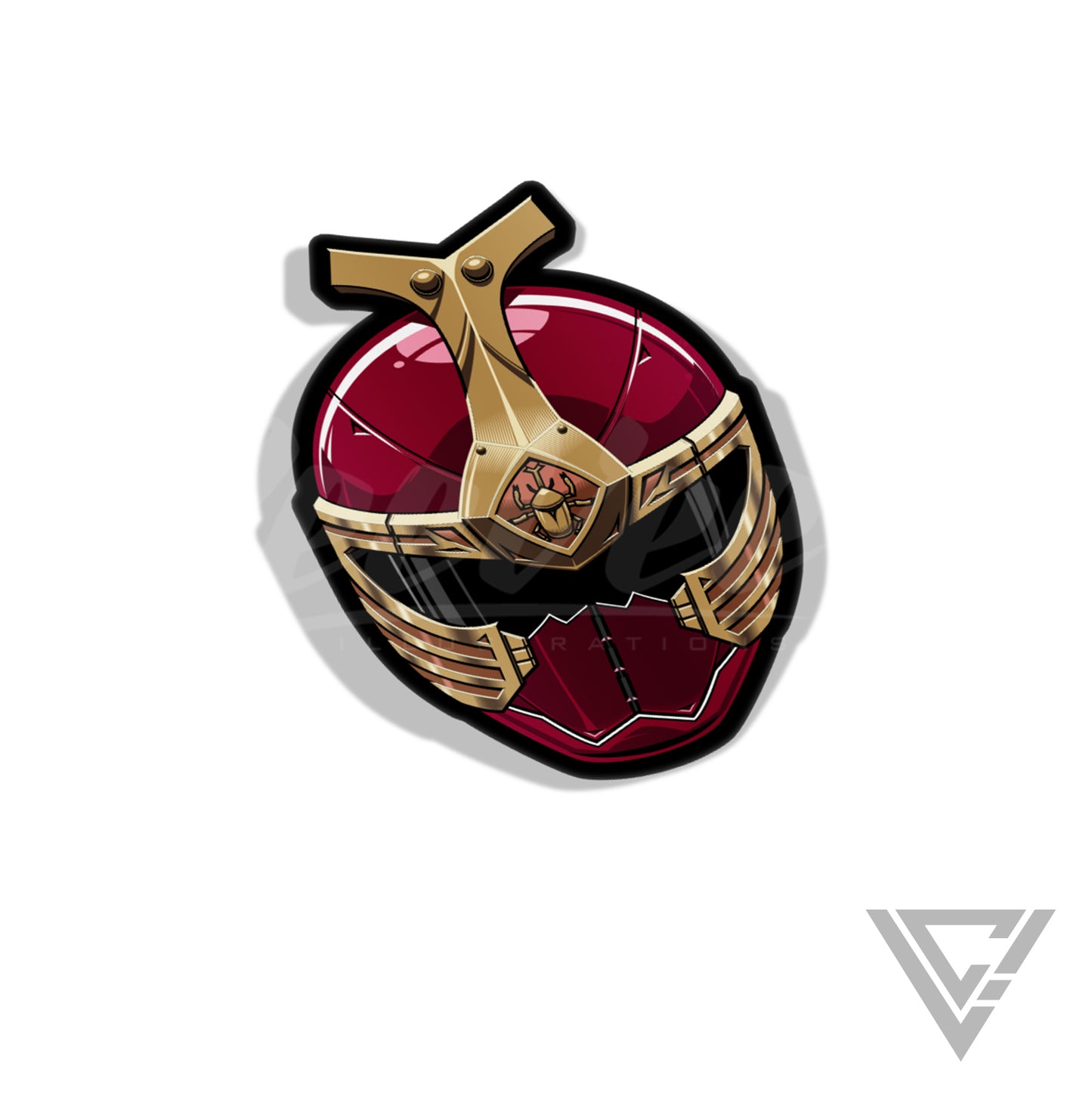 NSH-04 KabutoRaiger - 3"x 3" Vinyl Sticker