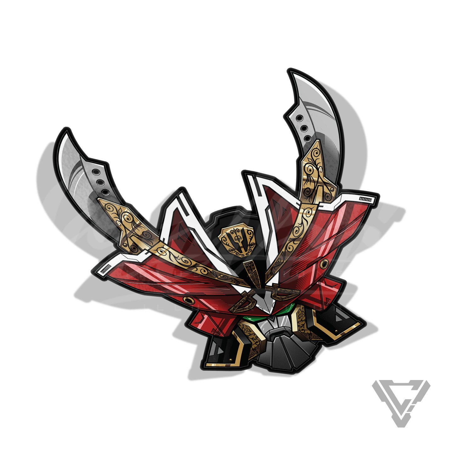 KSG-KG Kanzen Gokaioh - 3"x 3" Vinyl Sticker