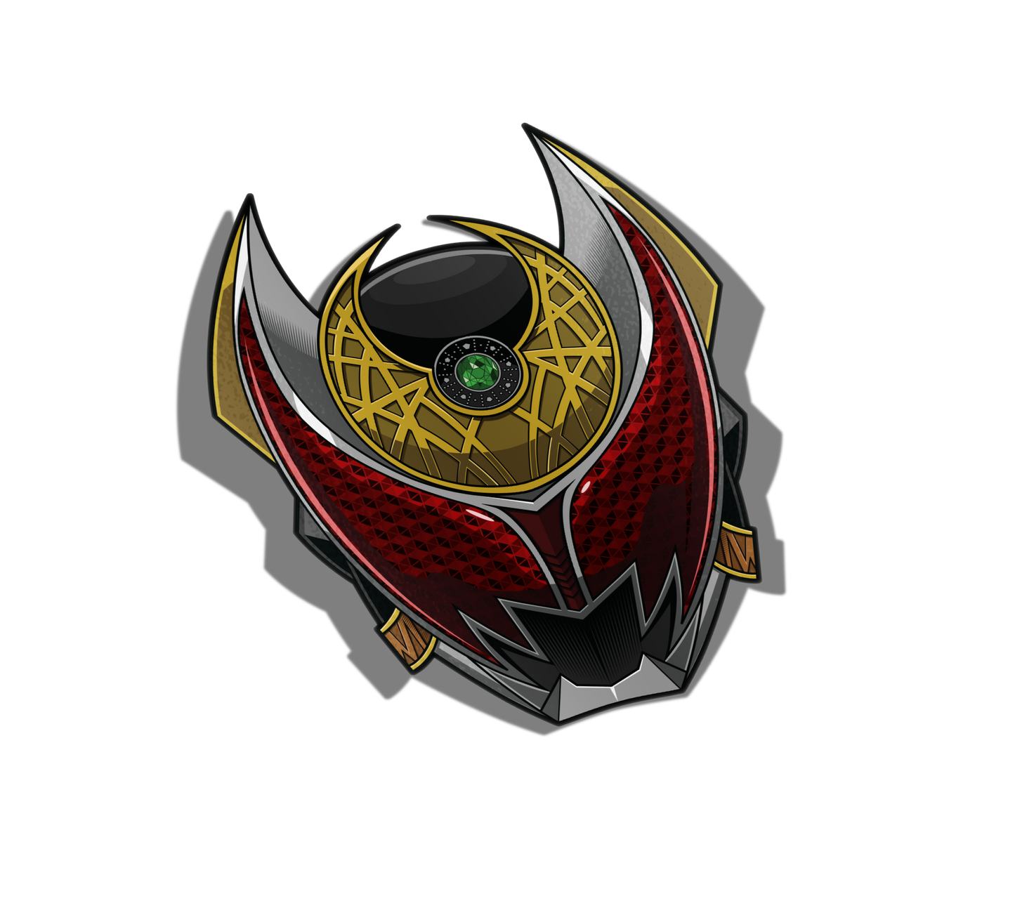 KRK-EF Kamen Rider Kiva Emperor Form - 3"x 3" Vinyl Sticker