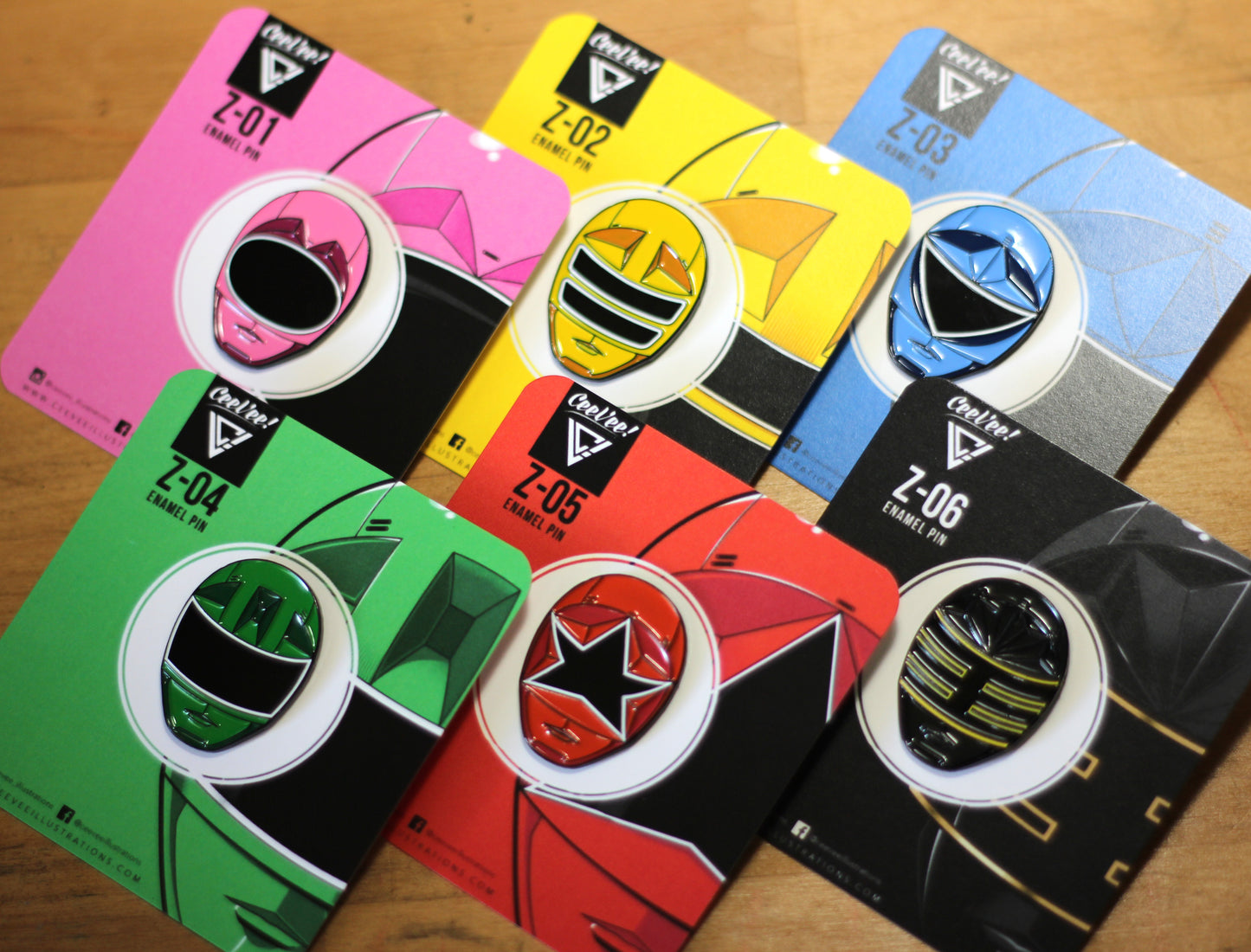 Z-0 SP Squadron - Soft Enamel Collectible Pin Set