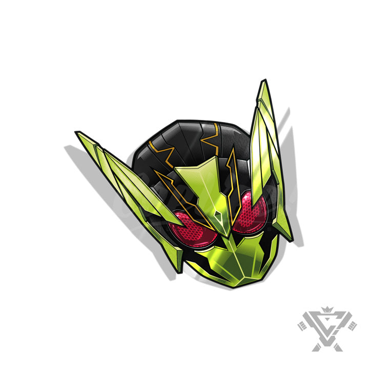 KR01-SH Shining Hopper Head - 3"x 3" Holofoil Sticker