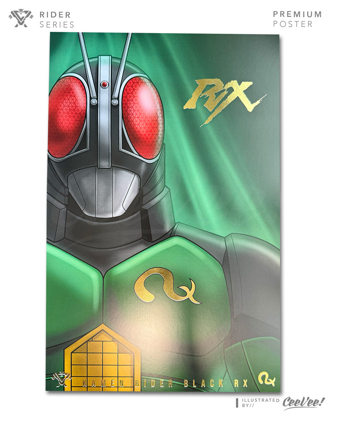 Black RX Premium Foil Poster - 11" x 17"