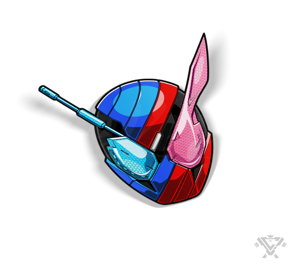 KRB-RT Kamen Rider Build Small Vinyl Sticker