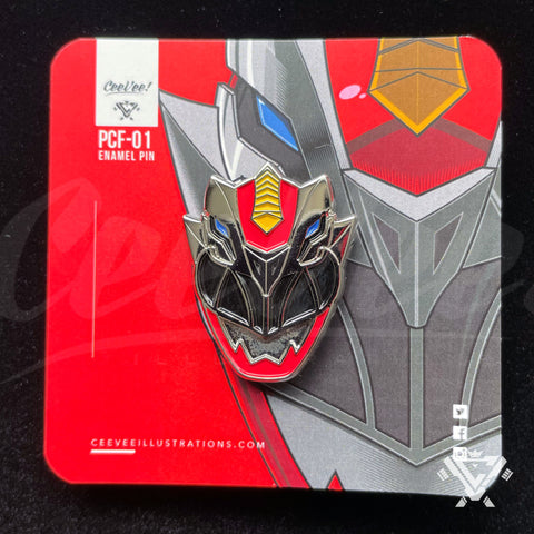 PCF-01 Cosmic Red Ranger - Collectible Enamel Pin