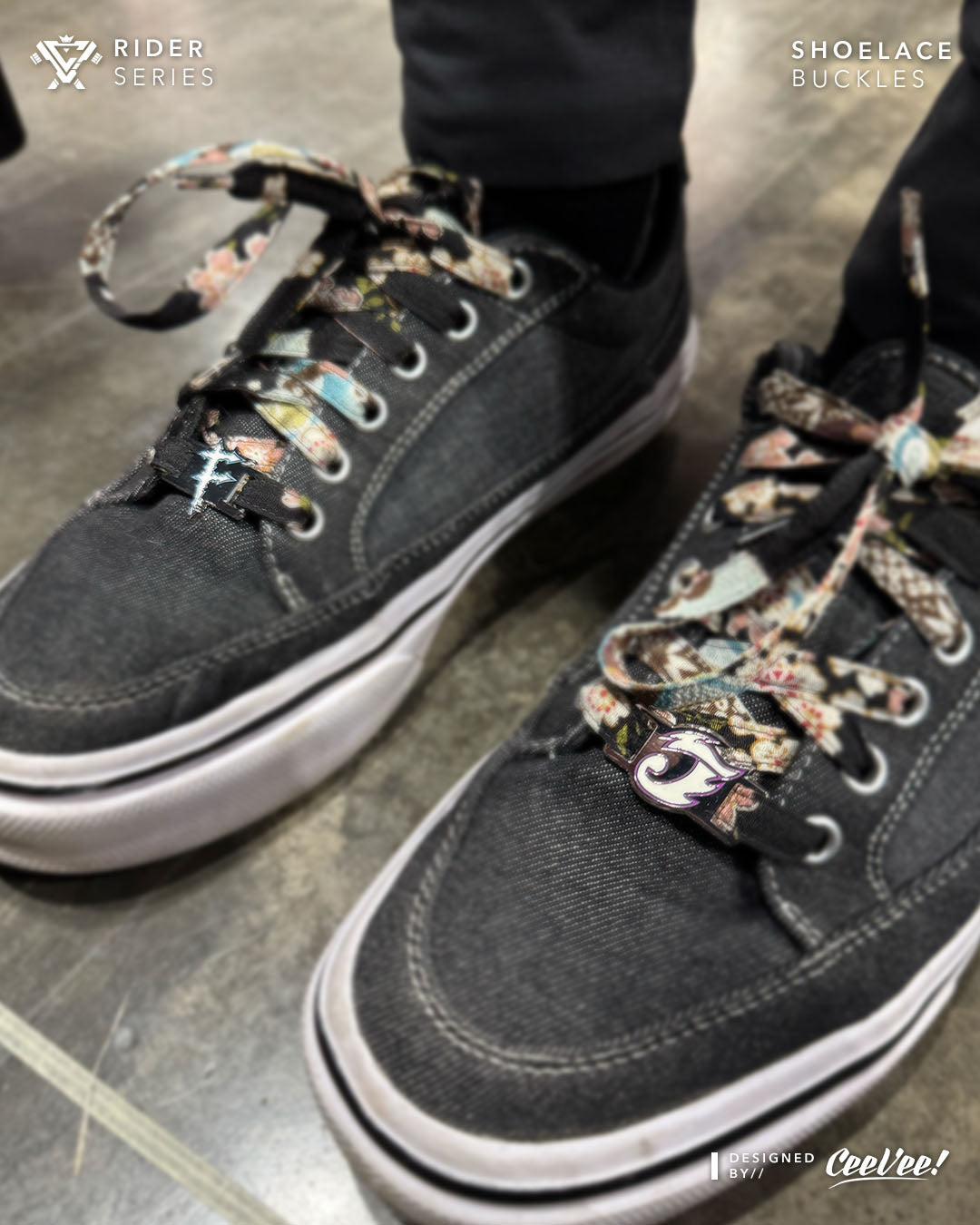 Fang // Joker (GunMetal  ver.) - Shoelace Buckle Accessory