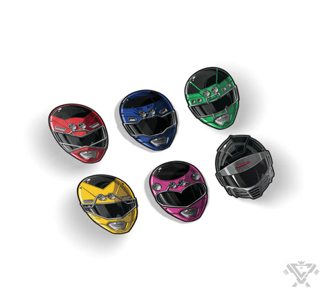 GSC-SET Racer Squad - 3"x 3" Vinyl Sticker Set (6 Stickers)