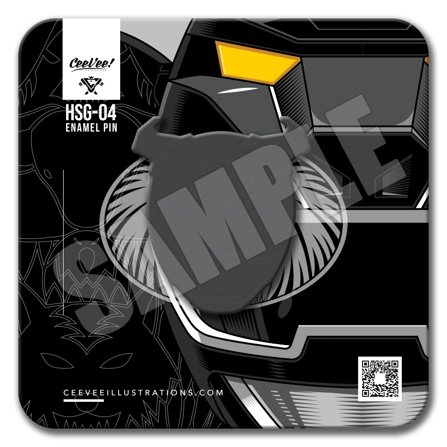 HSG-04 GaoBlack - Collectible Enamel Pin ***PRE-ORDER ITEM. ESTIMATED ARRIVAL LATE-OCTOBER***