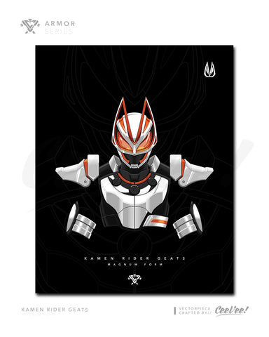 Kamen Rider Geats Magnum Form - 8" x 10" Mini Poster