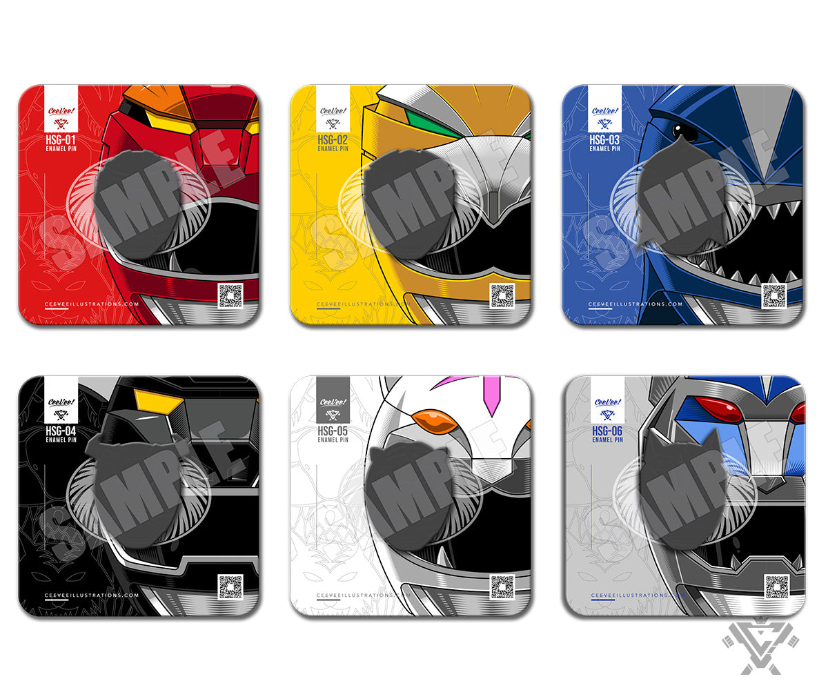 HSG-SET Wild Beast Squad - Collectible Enamel Pin Set (6 pins) ***PRE-ORDER ITEM. ESTIMATED ARRIVAL MID-OCTOBER***
