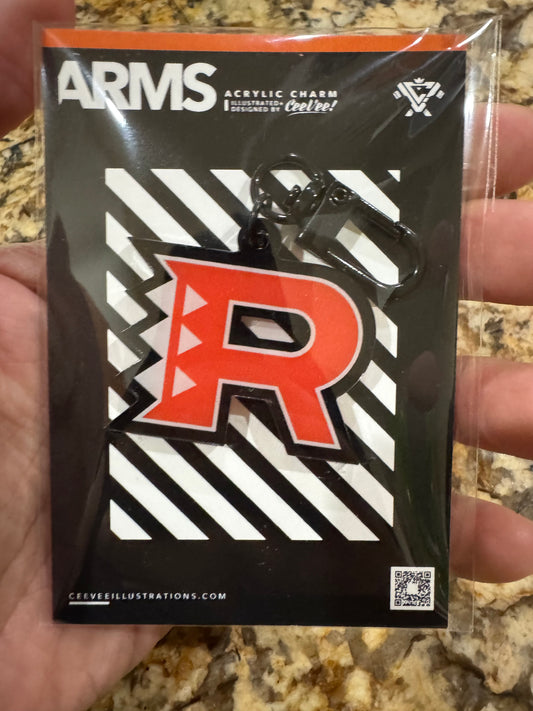 HI Rocket - Acrylic Keychain Charm