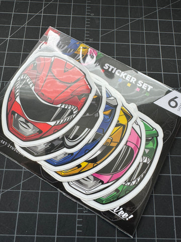 ZYU-SET Zyusquad 3" Vinyl Sticker Pack (6 Stickers)