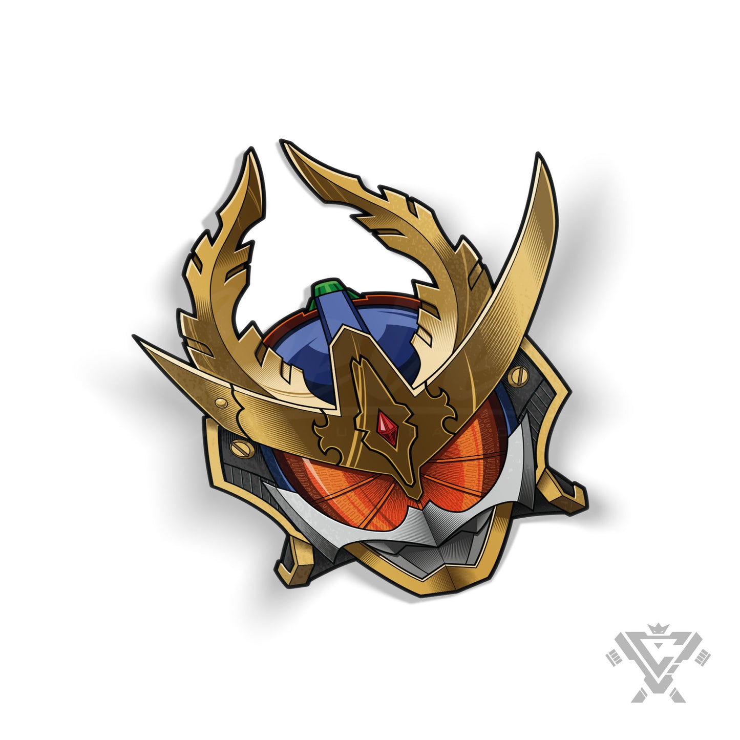 KRG-KA Kachidoki Arms - 5"x 5" Vinyl Sticker