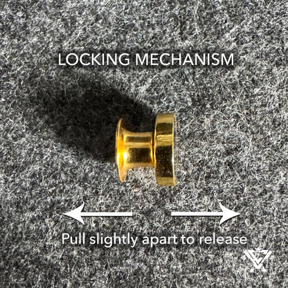 Magnetic Locking Backings (Gold)