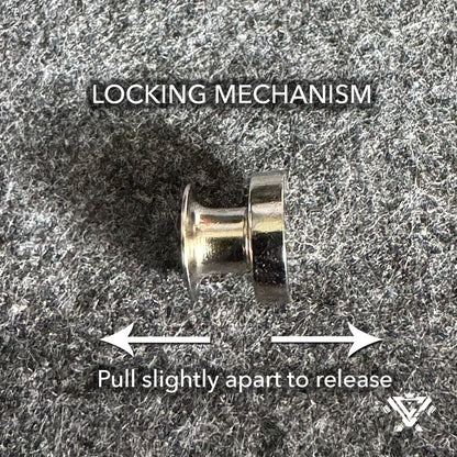 Magnetic Locking Backings (Silver)