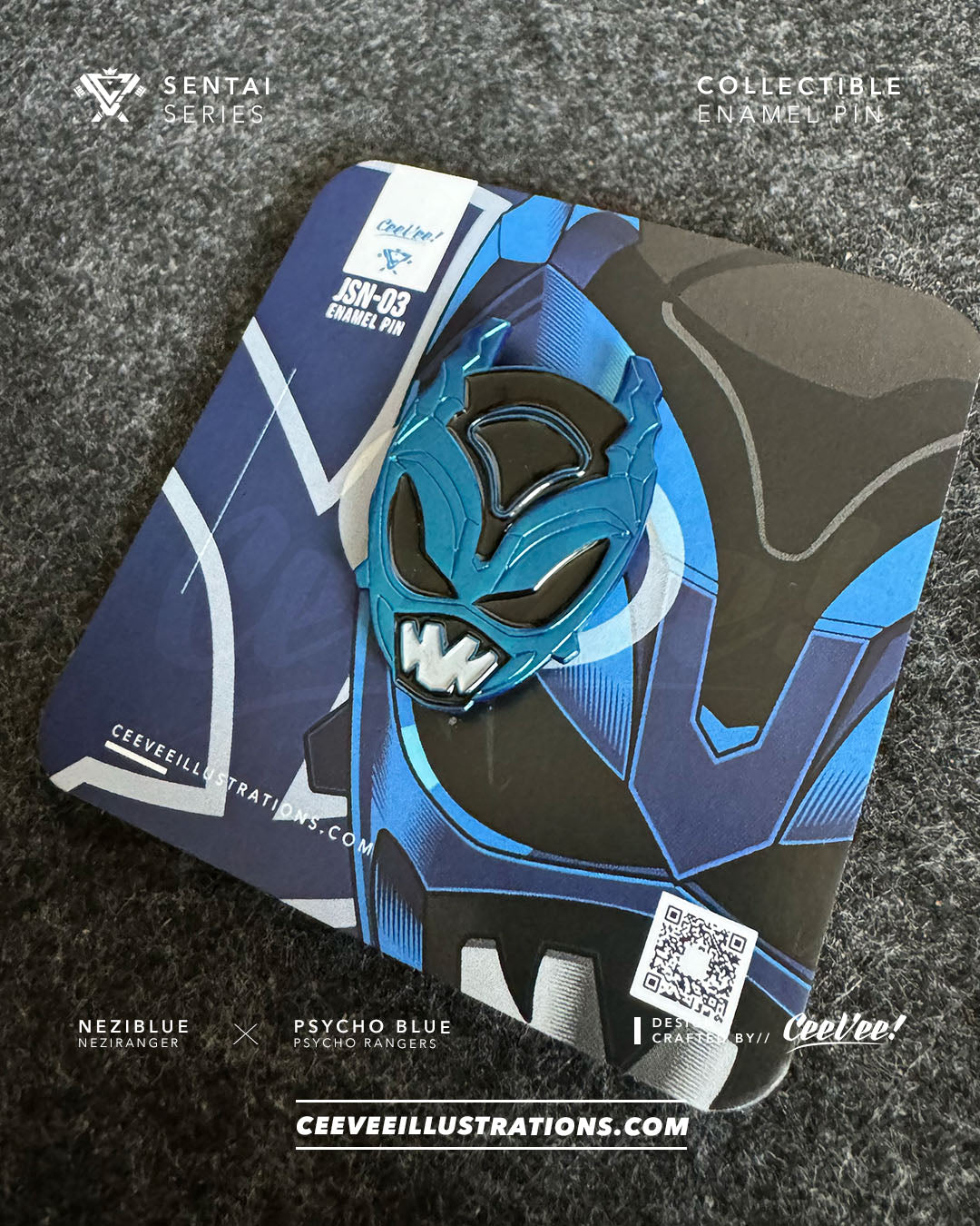 JSN-03 NeziBlue - Collectible Enamel Pin