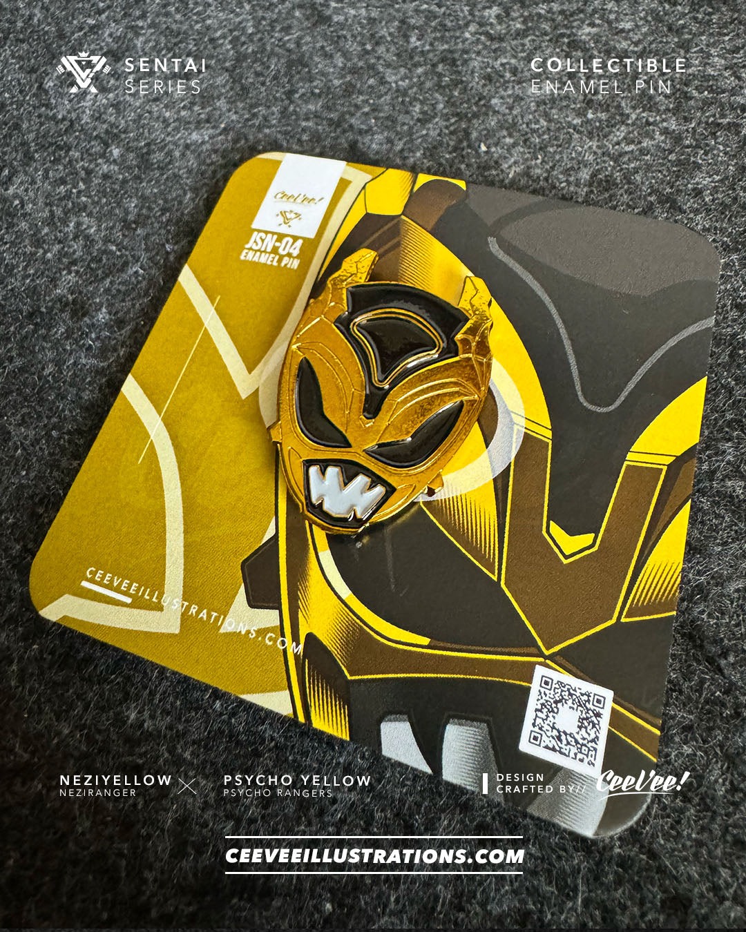 JSN-04 NeziYellow - Collectible Enamel Pin