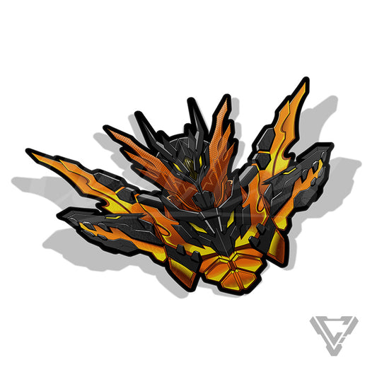 KRB-CM CrossZ Magma - 4"x 4" Premium Foil Sticker