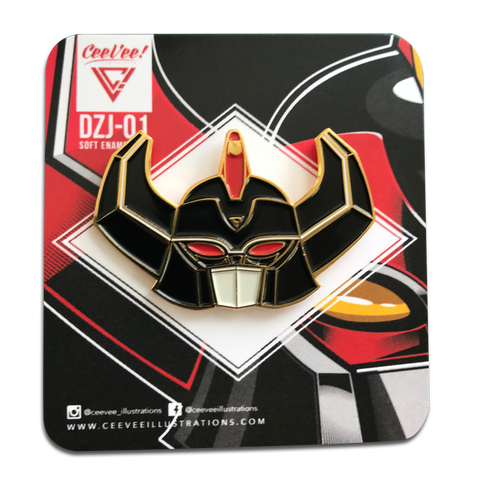 DZJ-01 Daizyujin (Black Variant) - Soft Enamel Collectible Pin