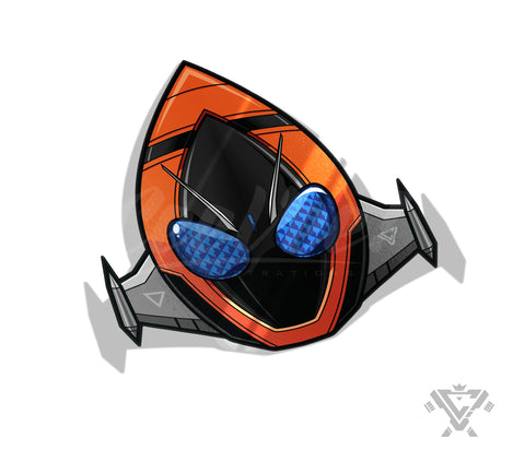 KRF-RS Fourze (Rocket States) - 3"x 3" Vinyl Sticker