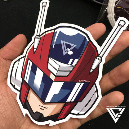 Saiyaman - 3"x 3" Vinyl Decal