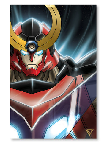 Gurren Lagann Premium Gold Foil Poster - 11" x 17"