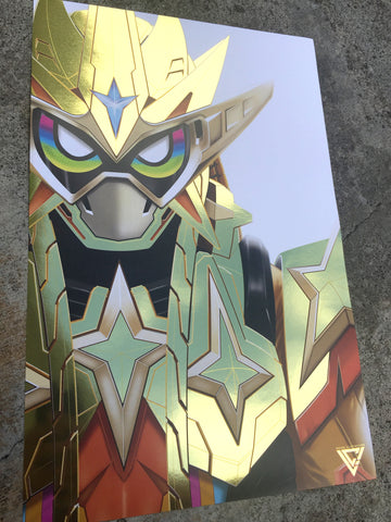 Hyper Muteki Premium Gold Foil Poster - 11" x 17"