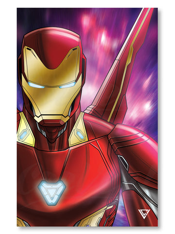 Iron Man MK50 Premium Gold Foil Poster - 11" x 17"
