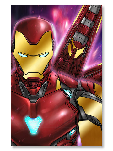 Iron Man MK85 Premium Gold Foil Poster - 11" x 17"