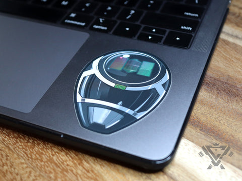 DSM-02 Megablack - 3"x 3" Holographic Vinyl Sticker