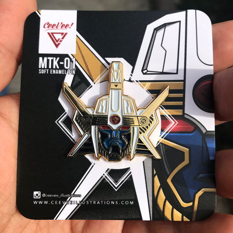 MTK-01 Muteki Shogun Soft Enamel Collectible Pin