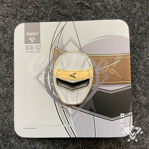 NSK-02 NinjaWhite - Collectible Enamel Pin