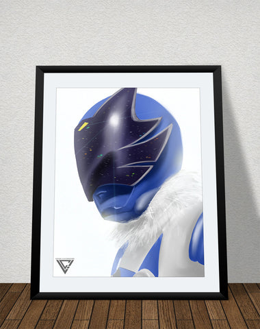 Ookami Blue - 8" x 10" Poster