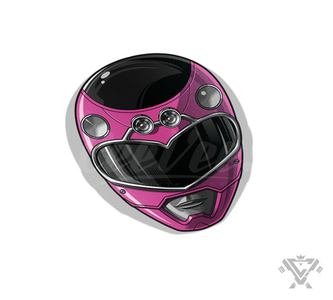 GSC-05 Pink Racer - 3"x 3" Vinyl Sticker