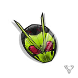 KR01-RH Kamen Rider Rising Hopper (Head) - 3"x 3" Vinyl Sticker