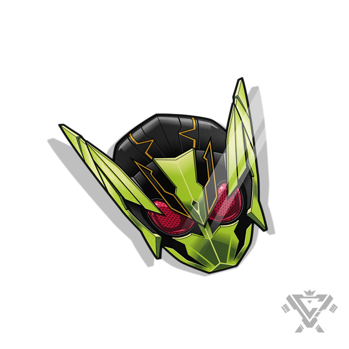 KR01-SH Shining Hopper Head - 3"x 3" Vinyl Sticker
