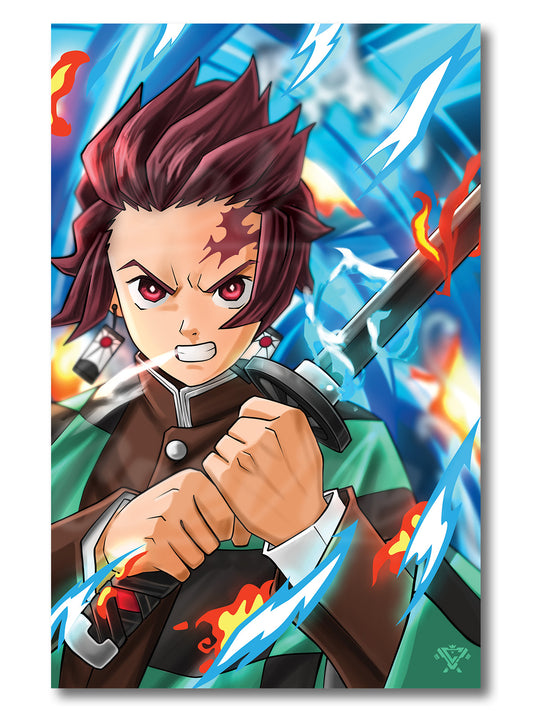 Scarred Slayer - Premium Foil Poster - 11" x 17"