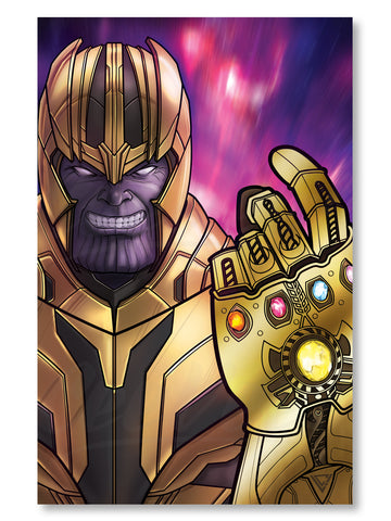 Thanos Premium Gold Foil Poster - 11" x 17"