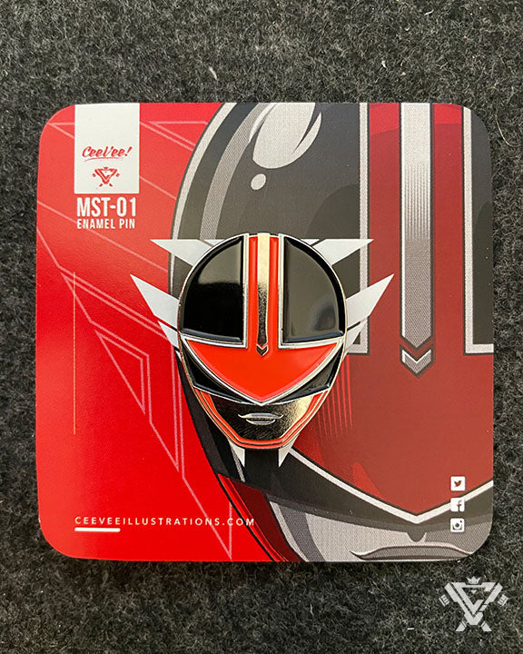 MST-01 TimeRed - Collectible Soft Enamel Pin – CeeVee! Illustrations